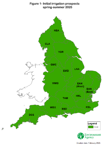 EA Irrigation Prospects map