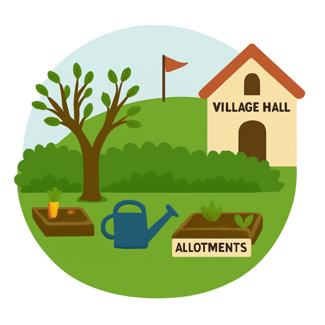 Infographic showing hedgerows in amenity spaces