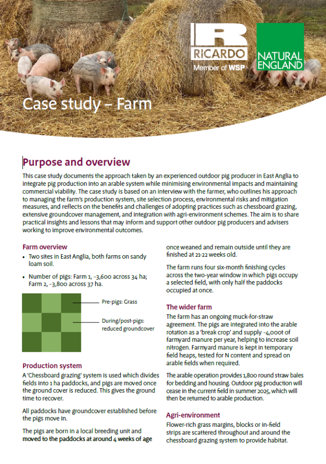Front page of case study 1 document